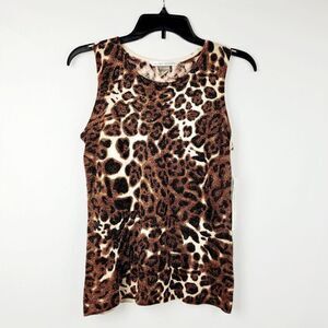NY Gaurd Animal Sleeveless Blouse Small NWT